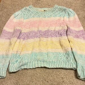 Colorful Striped Women's Sweater